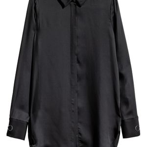 H&M Black Long-sleeved Blouse