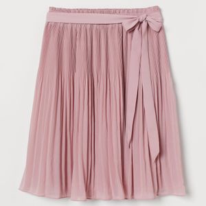 H&M Pink Pleated Skirt