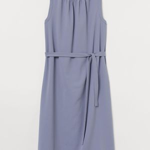 H&M Blau Kleid mit Bindebändern