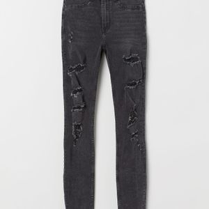 H&M Grau Super Skinny High Jeans