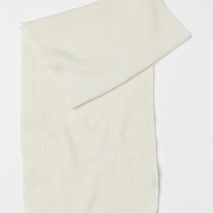 Écharpe côtelée en cachemire H&M pour homme en coloris Blanc