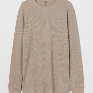 H&M Jerseyshirt Slim Fit in Braun für Herren