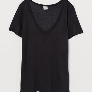 H&M Schwarz Luftiges T-Shirt