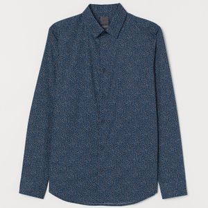 H&M Overhemd Van Premium Cotton in het Blauw voor heren