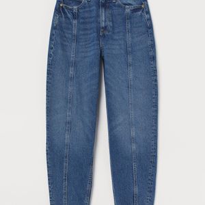 H&M Blau Loose Fit Mom Jeans
