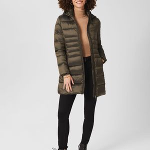 Hobbs Green Danika Long Puffer Jacket With Hood