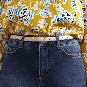 Hobbs Blue Norfolk Leather Belt