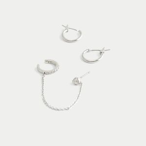 Hollister Natural Hoop & Cuff Earring 2-pack