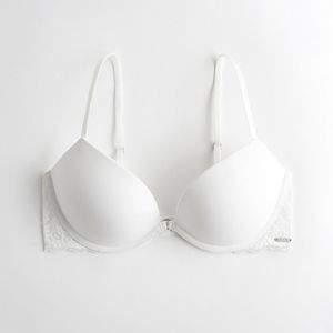 Hollister White Gilly Hicks Super Push-up Plunge Bra