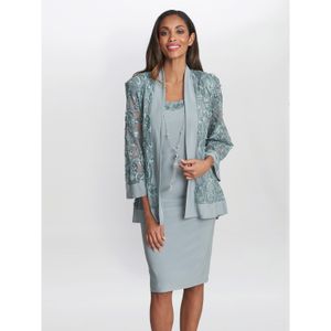 Gina Bacconi Blue Beverley Soutache Dress And Jacket