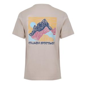 Columbia Grey Csc Outdoor Back Graphic Tee for men