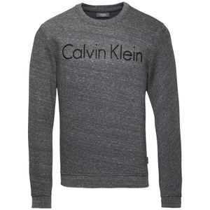 CALVIN KLEIN 205W39NYC Grey Kalma Bonded Embroidered Logo Sweatshirt for men