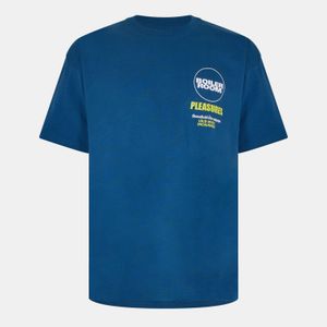 Pleasures Blue Pleasur Turntable T-Shirt for men