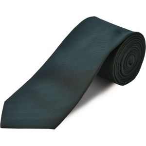 Double Two Green Clip On Polyester Tie for men