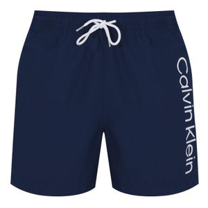 Calvin Klein Blue Large Logo Swim Shorts for men