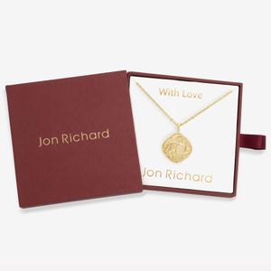 Jon Richard Red Plated Molten Horoscope Necklace
