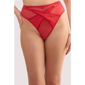 Playful Promises Pink Eddie Ruby Crossover High Waist Thong