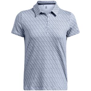 Under Armour Blue Printed Short Sleeve Performance Polo Shirt