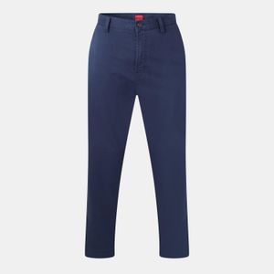 HUGO Blue Tailored Straight Leg Trousers for men