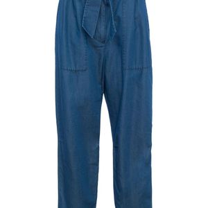 French Connection Blue Ary Paperbag Waist Trousers