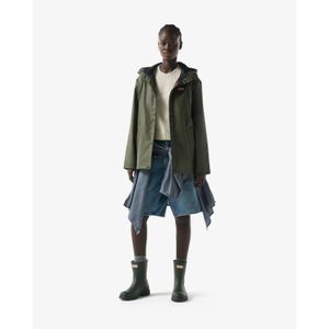 Hunter Blue Izzy Short Weather-Resistant Rain Anorak