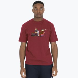 PEACEFUL HOOLIGAN Red Peaceful Poster Regular Fit T-Shirt for men