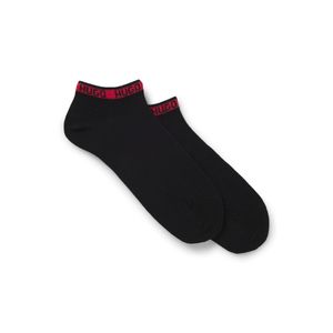 HUGO Black 2 Pack Of Branded Cuff Socks for men