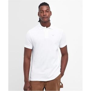 Barbour White Sports Polo Shirt for men