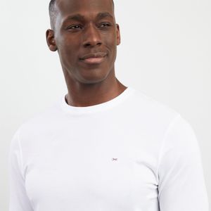 Eden Park White Long Sleeved Cotton T-Shirt for men