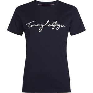 Tommy Hilfiger Blau T-Shirt »HERITAGE CREW NECK GRAPHIC TEE«