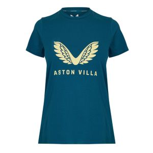 Castore Blue Aston Villa Short Sleeve Licensed T-Shirt