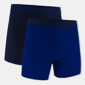 Under Armour Blue 2Pk 6In Tech 2 Boxers for men