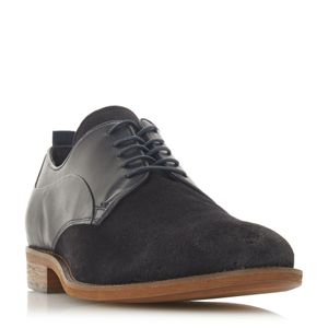 Bertie Blue Navy 'branco' Perforated Lace Up Derby Shoes for men
