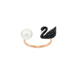 Swarovski Black Iconic Swan Ring