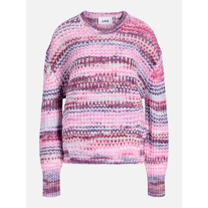 JJXX Pink Space Dye Crew-Neck Jumper