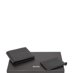 Coffret cadeau avec portefeuille et porte-cartes en cuir à logo emé BOSS by Hugo Boss pour homme en coloris Noir