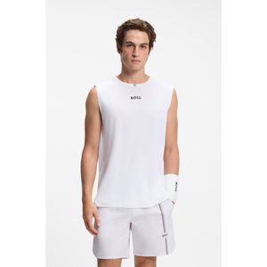 Boss White Active Tank Top for men
