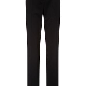Pantalones regular fit en lana virgen elástica ligeramente estameña BOSS by Hugo Boss de color Negro