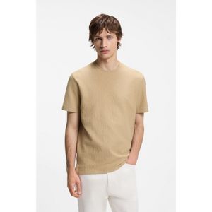HUGO Natural Cotton-Blend T-Shirt With Creased Effect for men