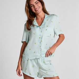 Hunkemöller Blue Short Viscose Check Print