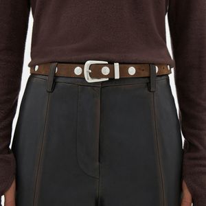 Hush Black Zinnia Suede Western Belt