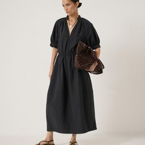 Hush Blue Isla Short Sleeve Midi Dress