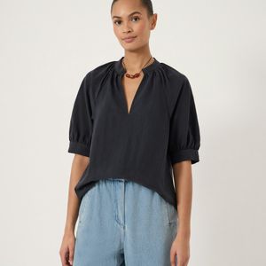 Hush Blue Valery Short Sleeve Blouse