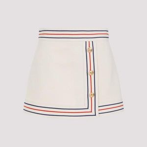 Gucci Natural Cotton Wrap Skirt
