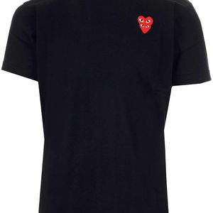 COMME DES GARÇONS PLAY Black Double Hearts T-Shirt