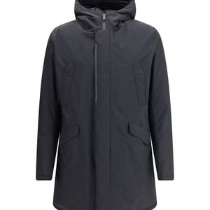 Herno Blue Technical Fabric Parka for men