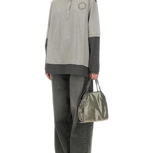 Stella McCartney Grey Oversize Polo Cotton Shirts
