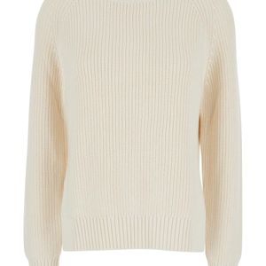 P.A.R.O.S.H. White Knit Crewneck Sweater
