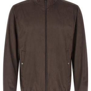 Herno Brown Suede Effect Jacket for men