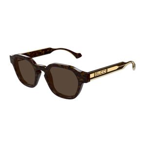 Gucci Brown Sunglasses Square Full Rim, Dark Havana Frame And Lens Gg1730S002 for men